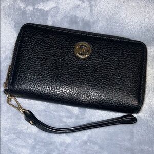 Michael Kors Black Wristlet Wallet